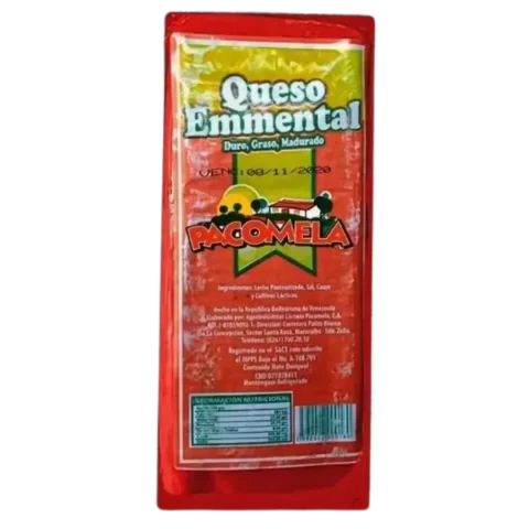 Queso Amarillo Pacomela por kg