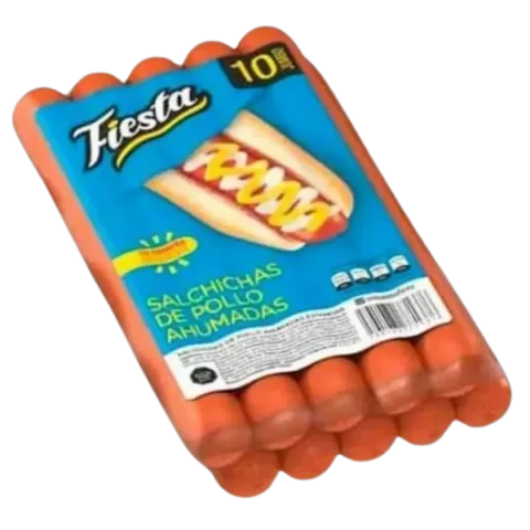 Salchichas de Pollo Ahumada Fiesta 10und