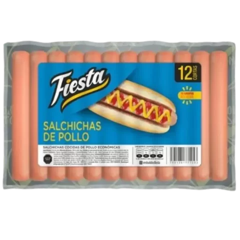Salchichas de Pollo Fiesta Cortas 12und