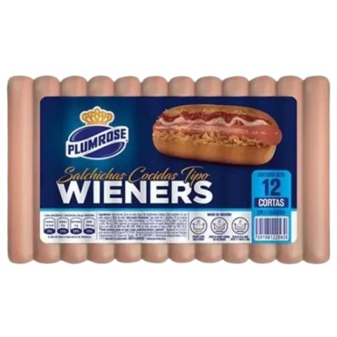 Salchichas Plumrose Wieners cortas 12und