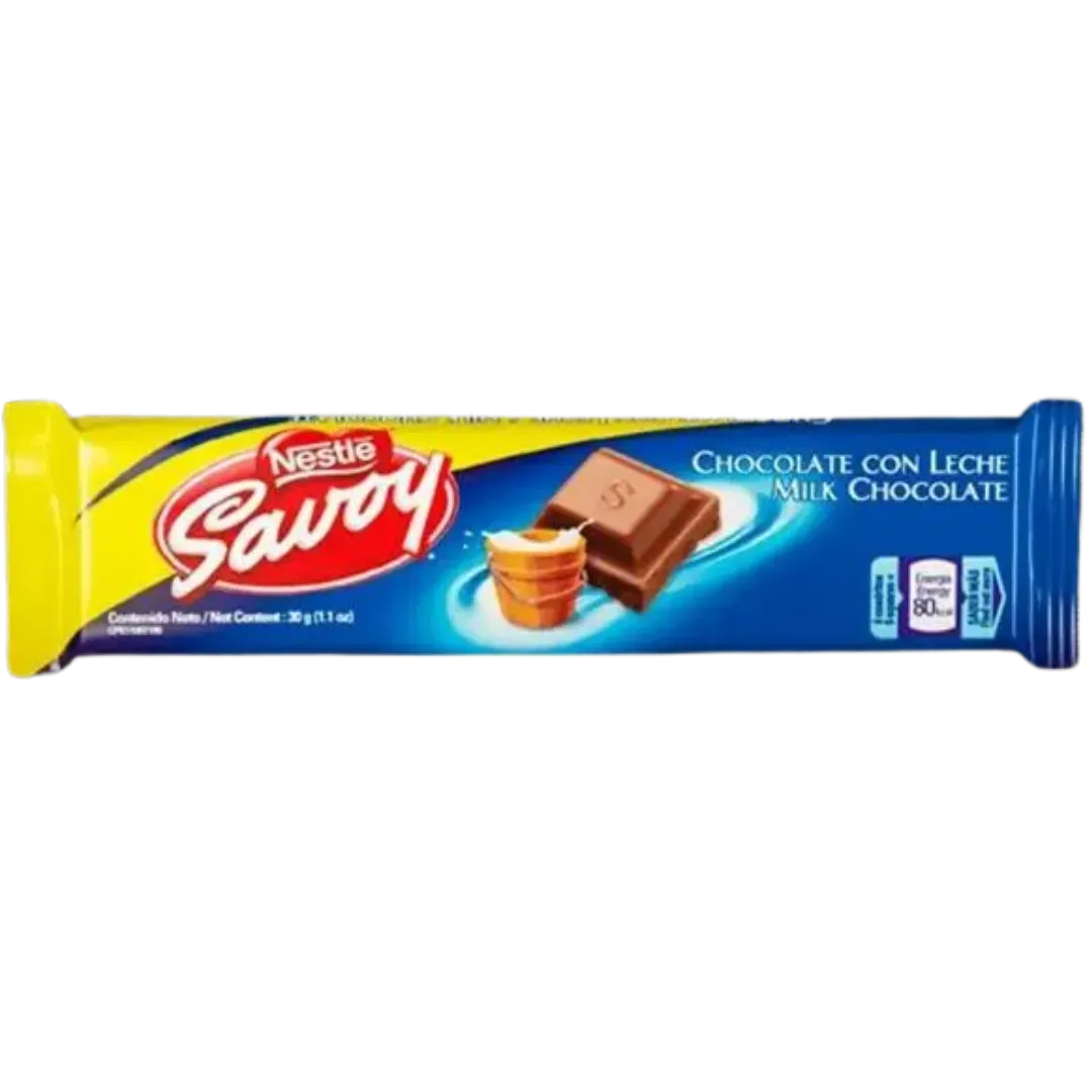 Chocolate con Leche Savoy 30gr