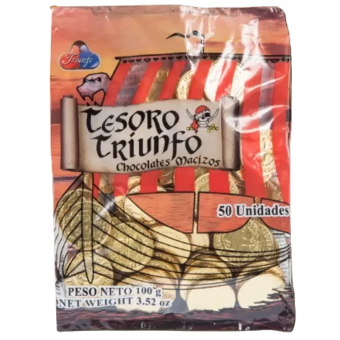 Monedas de Chocolate Tesoro Triunfo 100gr