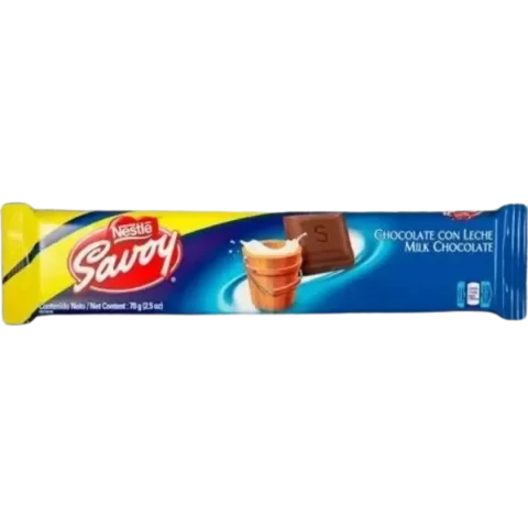 Chocolate con Leche Savoy 70gr