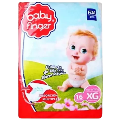 Pañales Baby Finger Talla XG 16und