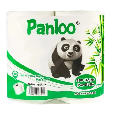 Papel Higienico Panloo 250 hojas 4 Rollos