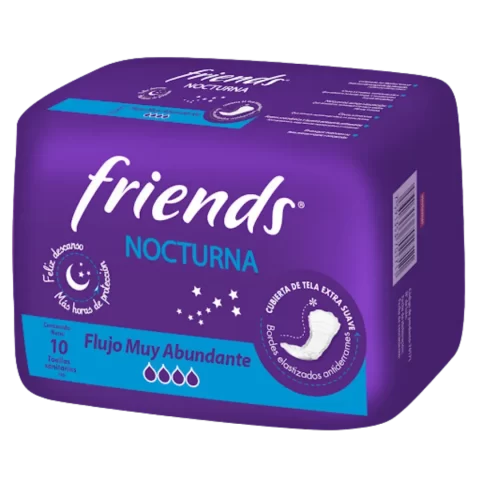 Toallas Sanitarias Friends Nocturna 10und