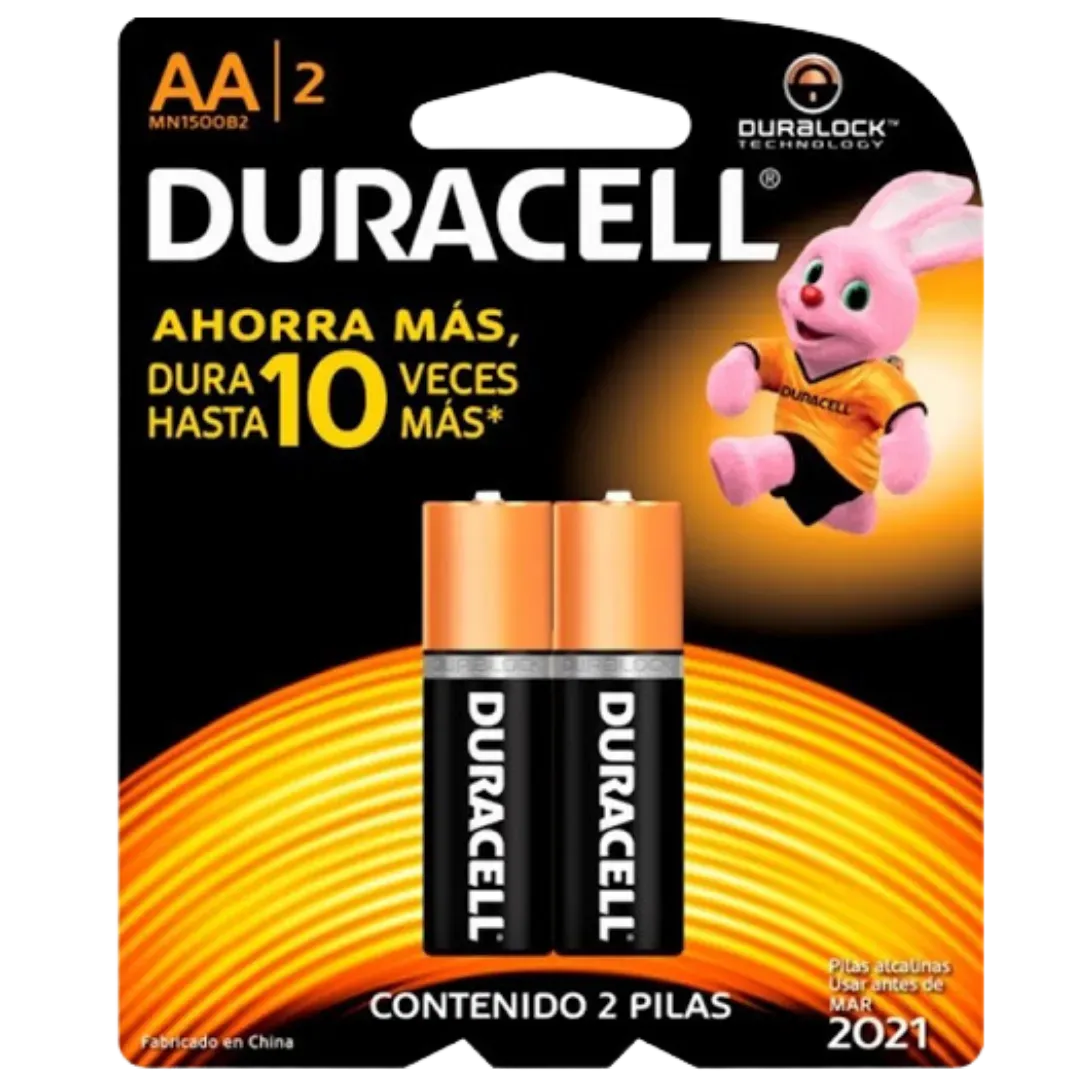 Baterias Duracell AA 2und