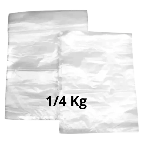 Bolsas Plasticas Sin Asas 1/4 Kg 100und