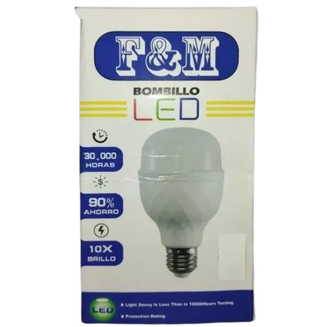 Bombillo Led F&M Blanco 30w