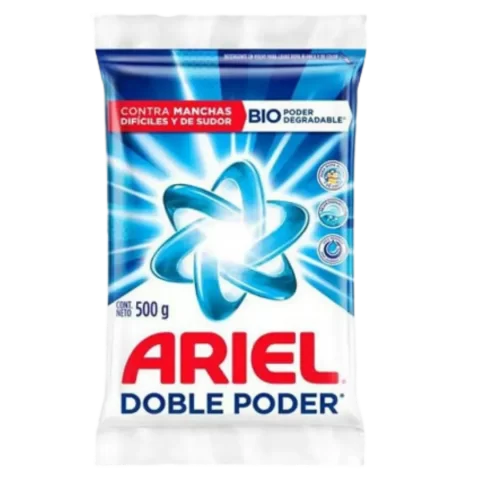 Detergente en Polvo Ariel 500gr