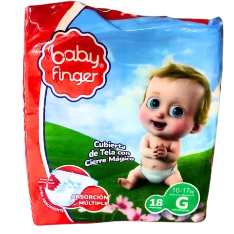 Pañales Baby Finger Talla G 18und