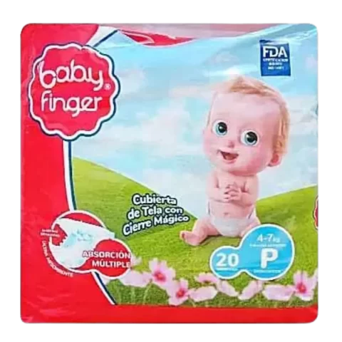 Pañales Baby Finger Talla P 20und