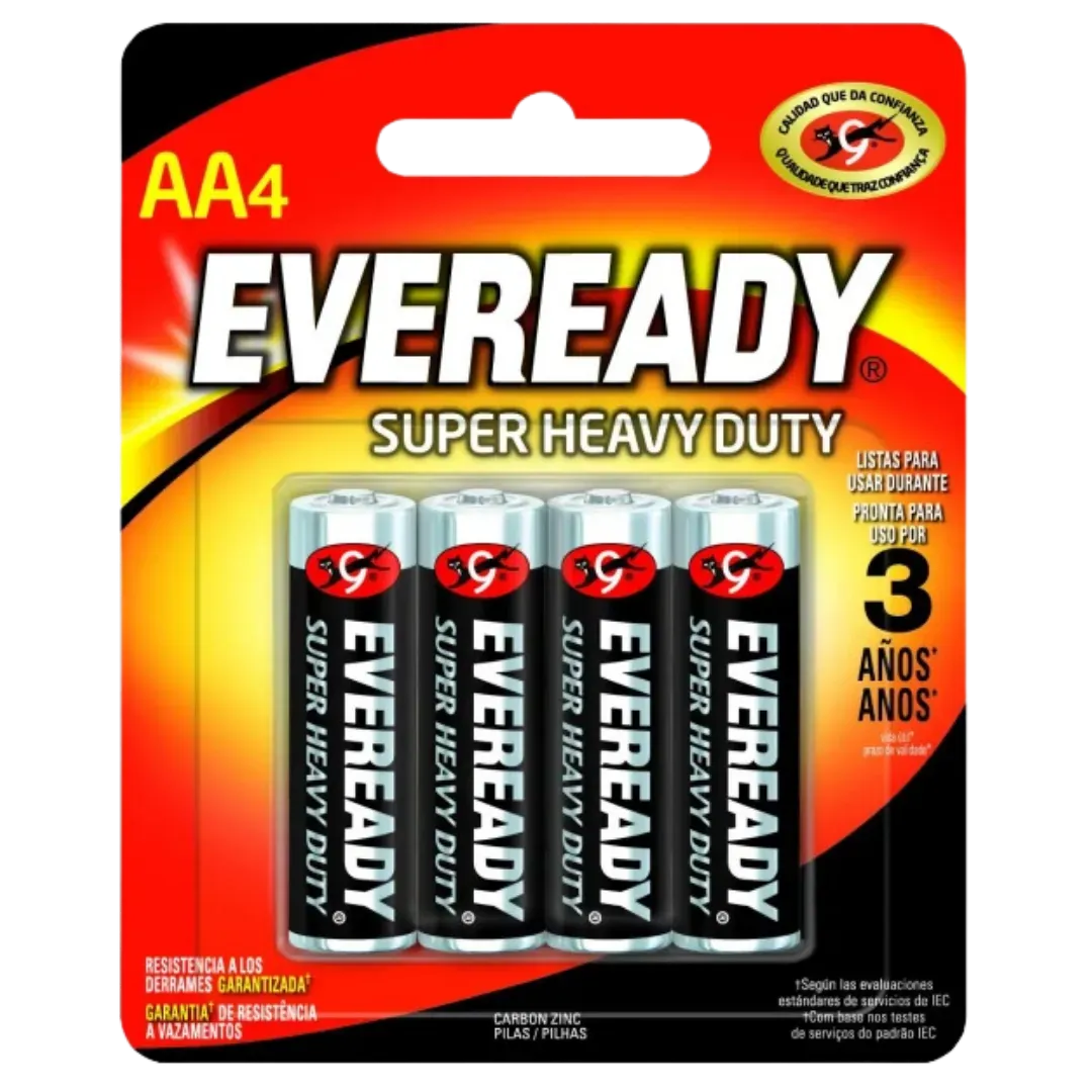 Baterias Eveready AA 4und