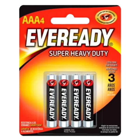 Baterias Eveready AAA 4und