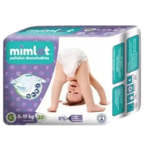 Pañales Mimlot Talla G 20und