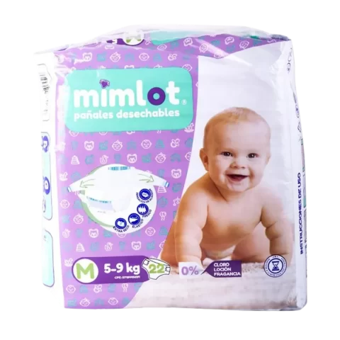 Pañales Mimlot Talla M 22und