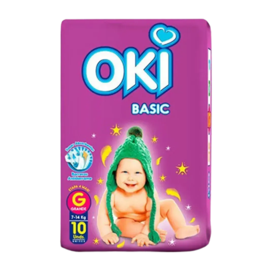 Pañales Oki Talla G 10und