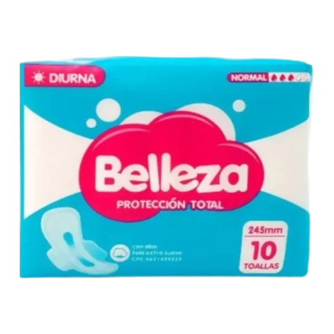 Toallas Sanitarias Belleza Diurna 245mm 10und