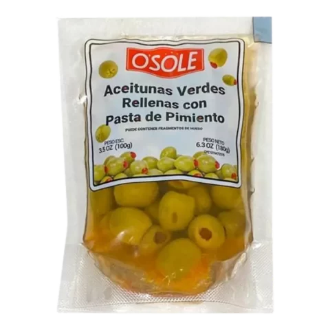 Aceitunas Verdes Rellena con Pimenton Osole 180gr