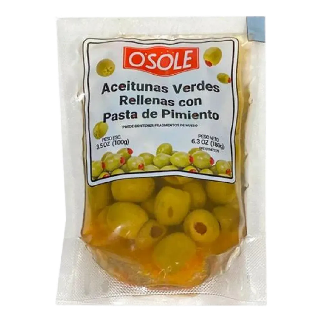 Aceitunas Verdes Rellena con Pimenton Osole 180gr