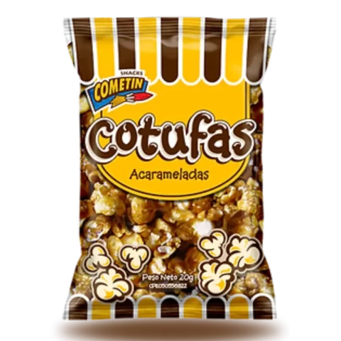 Cotufas Acarameladas Cometín 20gr