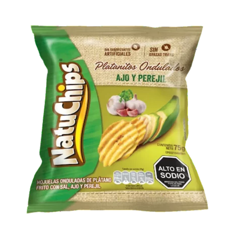 Platanitos Natuchips Ajo y Perejil 75gr