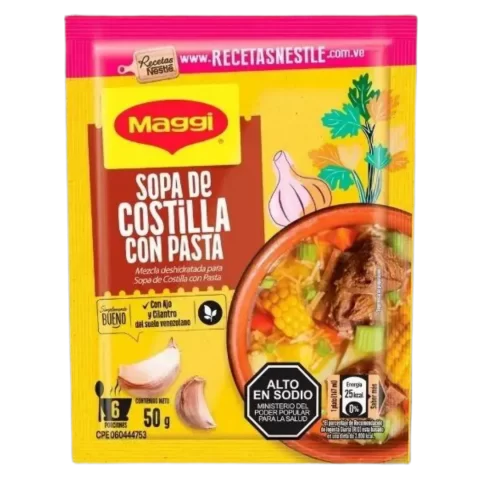 Sopa Maggy de Costilla Con Fideos 62gr
