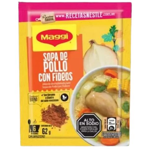 Sopa Maggy de Pollo Con Fideos 62gr