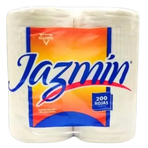 Papel Higienico Jazmin 200 hojas 4 Rollos
