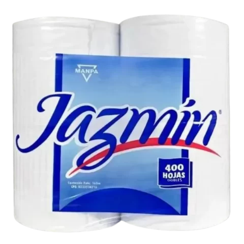 Papel Higienico Jazmin 400 hojas 4 Rollos