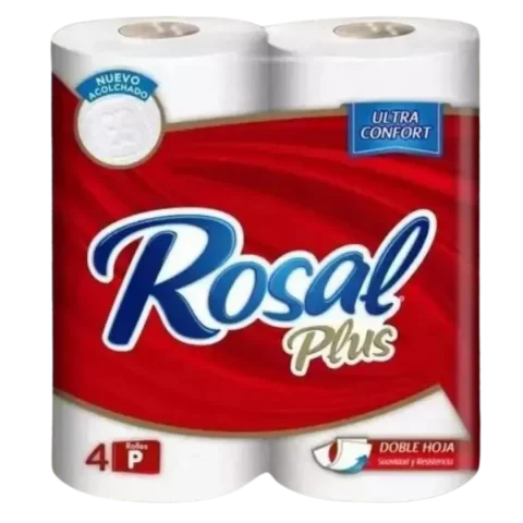 Papel Higienico Rosal 180 hojas 4 Rollos