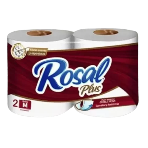Papel Higienico Rosal 300 hojas 2 Rollos