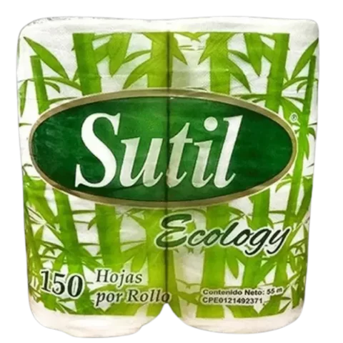 Papel Higienico Sutil 150 hojas 4 Rollos