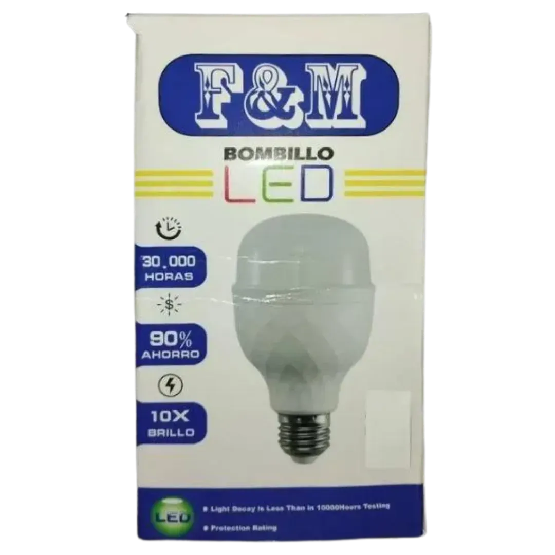 Bombillo Led F&M Blanco 40w