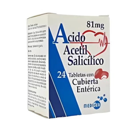 Acido Acetilsalicilico Medigen 81mg x 24tab