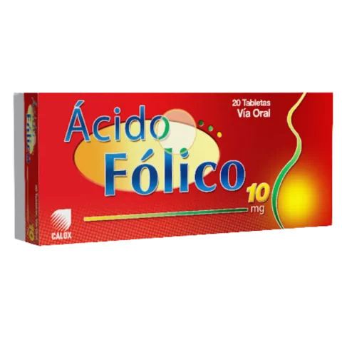 Acido Folico Calox 10mg x 20tab