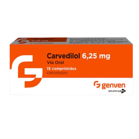 Carvedilol Genven 6.25mg x 15comp