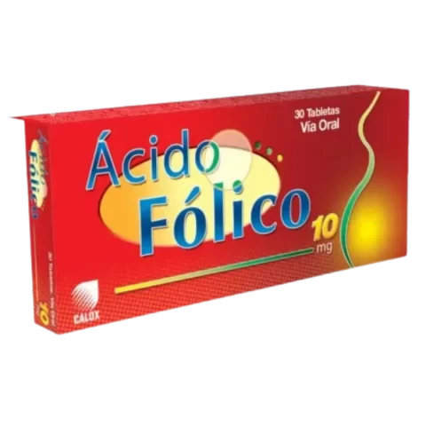 Acido Folico Calox 10mg x 30 tab