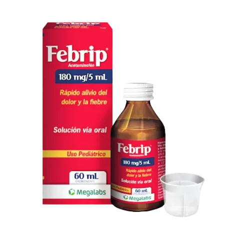 Febrip Acetaminofen Megalabs 180mg/5ml x 60ml