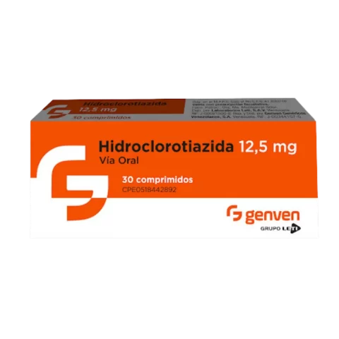 Hidroclorotiazida Genven 12.5mg x 30comp