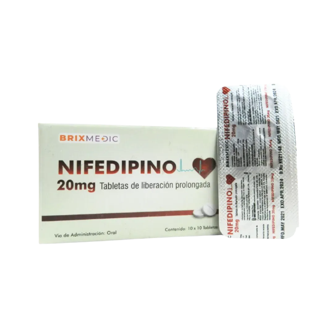 Nifedipino Brixmedic 20mg x 10tab