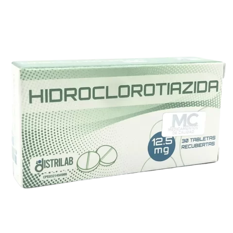 Hidroclorotiazida Distrilab 12.5mg x 30tab