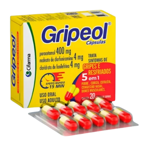 Gripeol Cifarma 400mg/4mg x 20cap
