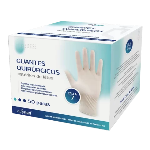 Guantes Quirurgico Esteril Vipsalud 1par