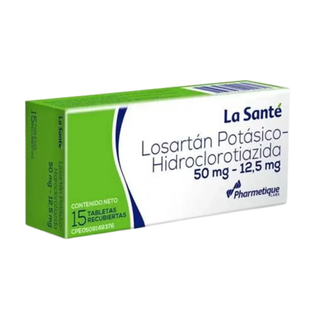 Losartan Hidroclorotiazida Lasante 50mg/12.5mg x 15tab