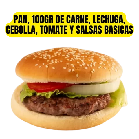 Hamburguesa Sencilla de Carne