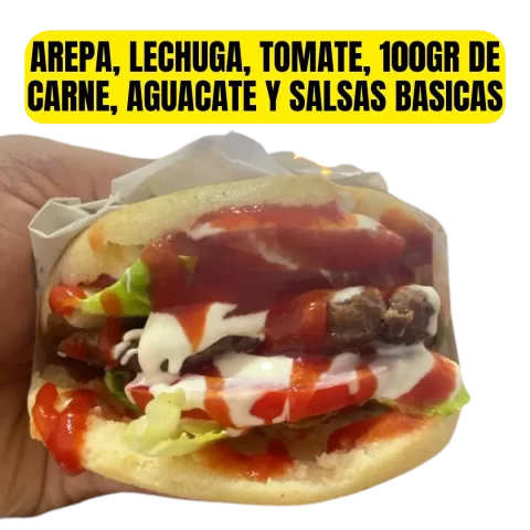 Arepa Burguer de Carne