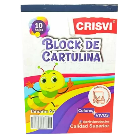 Block de Cartulina Crisvi 10hojas